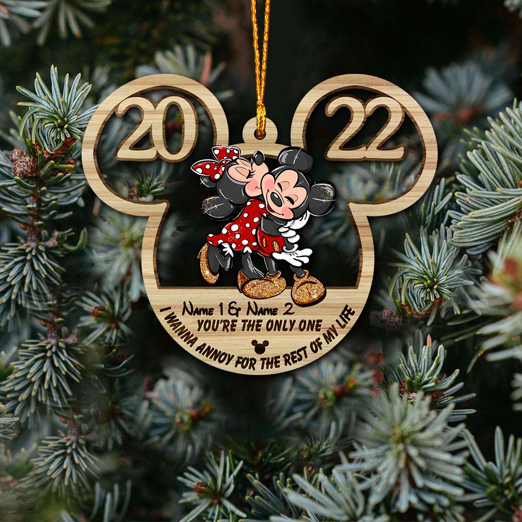 Personalized Christmas Mouse Ornament Custom Name Gift Ornament GradoCreations