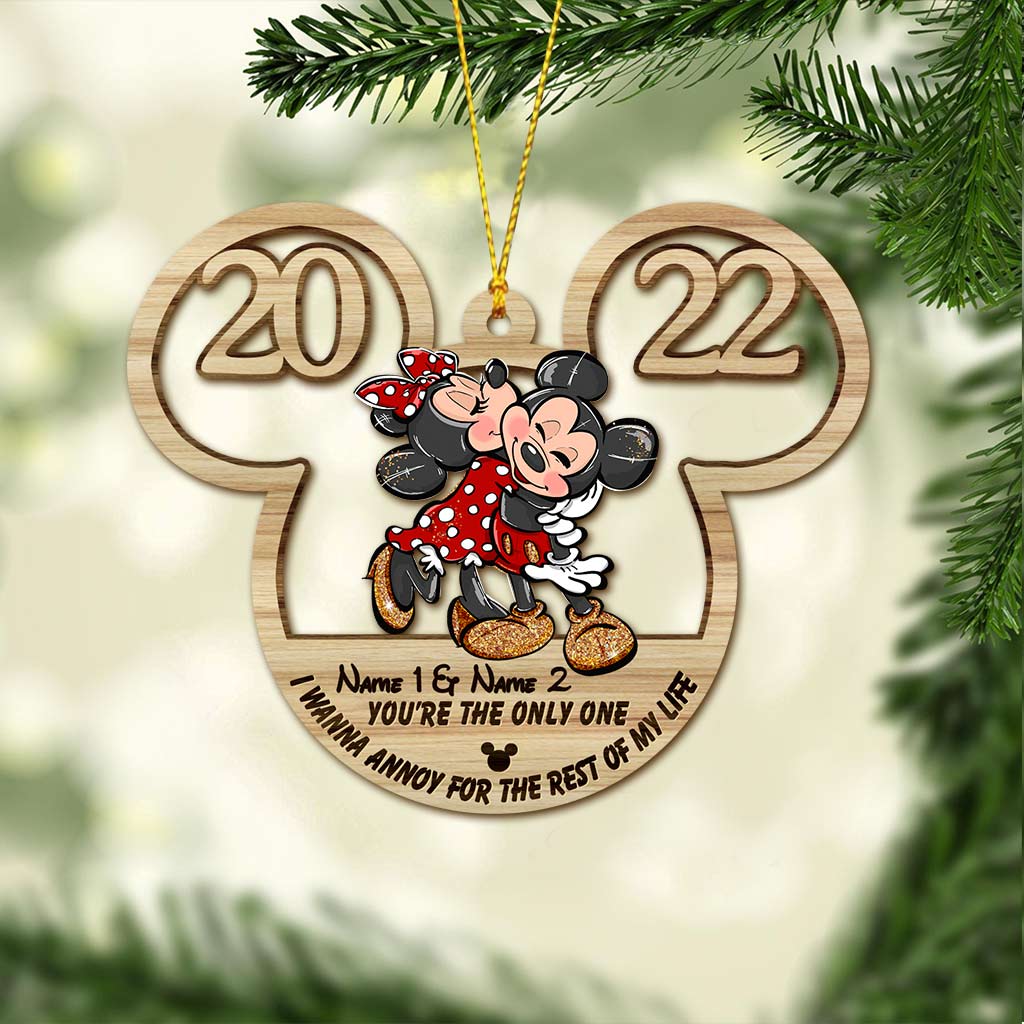 Personalized Christmas Mouse Ornament Custom Name Gift Ornament GradoCreations