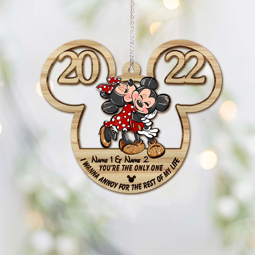 Personalized Christmas Mouse Ornament Custom Name Gift Ornament GradoCreations
