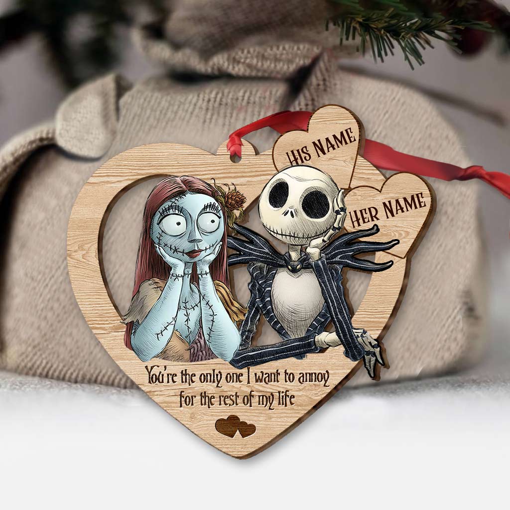 Personalized Nightmare Before Christmas Ornament Custom Name Gift for Couples Ornament GradoCreations