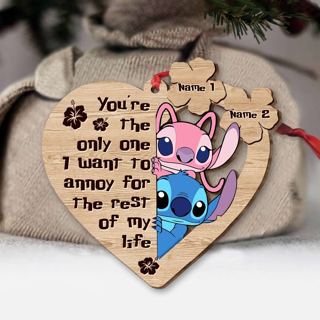 Personalized Christmas Ohana Ornament Custom Name Keepsake Gift Ornament GradoCreations