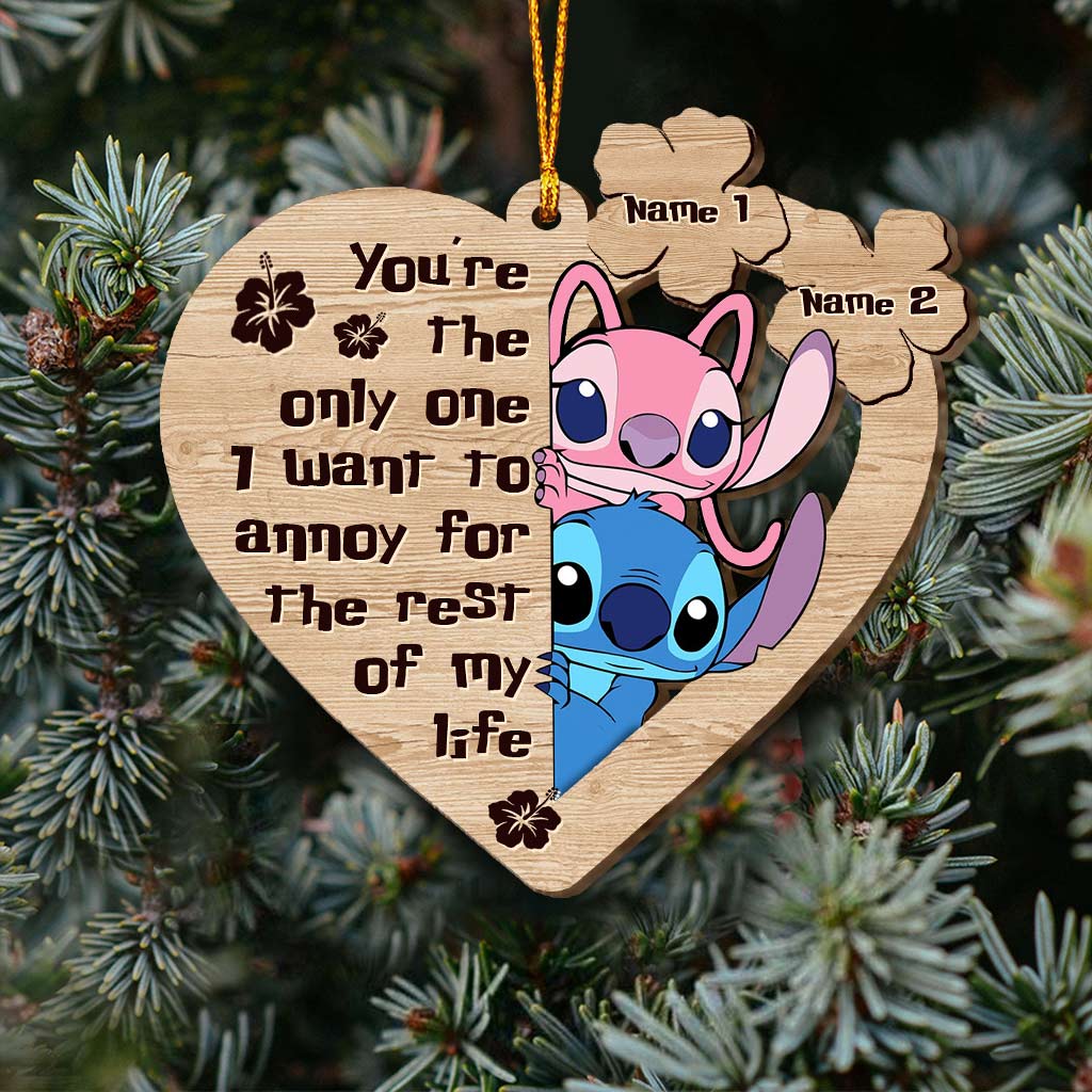 Personalized Christmas Ohana Ornament Custom Name Keepsake Gift Ornament GradoCreations