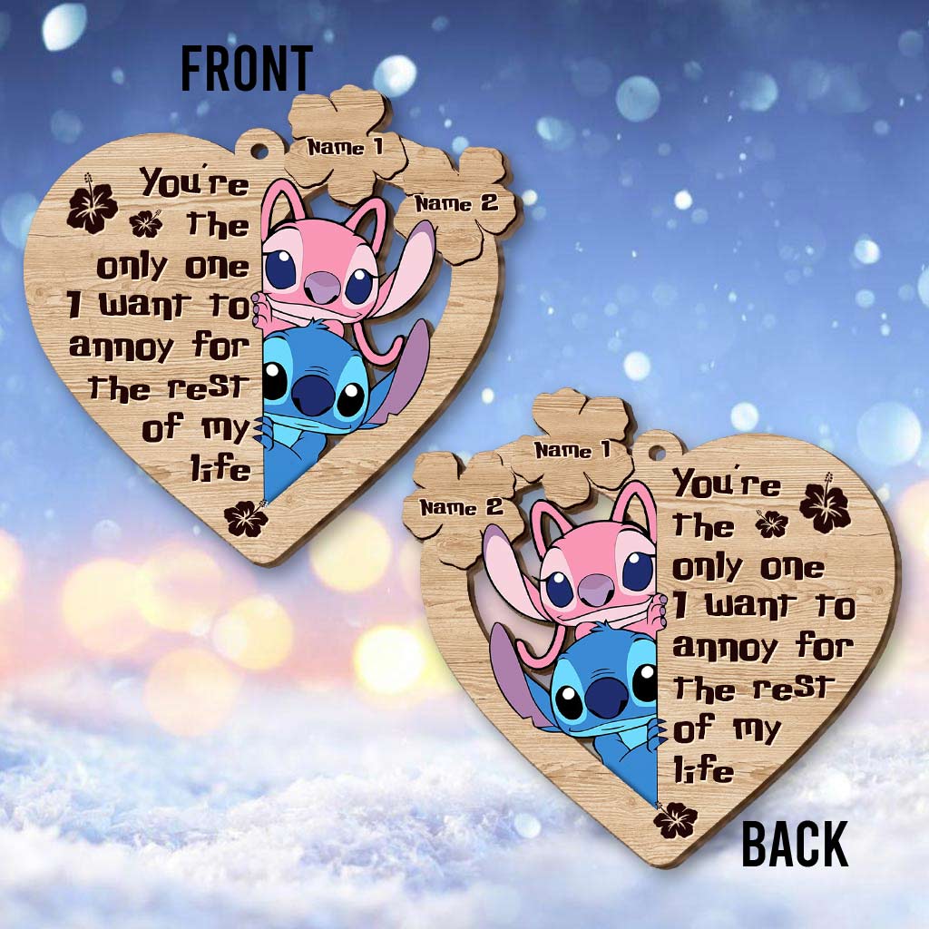 Personalized Christmas Ohana Ornament Custom Name Keepsake Gift Ornament GradoCreations