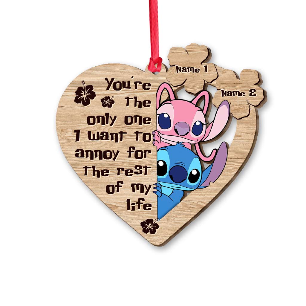 Personalized Christmas Ohana Ornament Custom Name Keepsake Gift Ornament GradoCreations