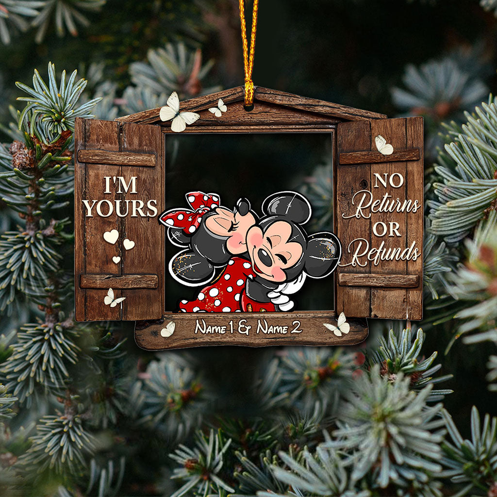 Personalized Christmas Mouse Ornament Custom Name Gift Ornament GradoCreations