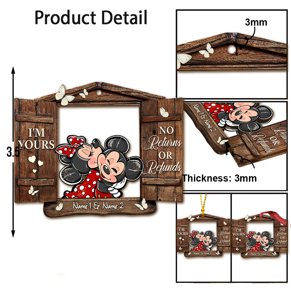 Personalized Christmas Mouse Ornament Custom Name Gift Ornament GradoCreations