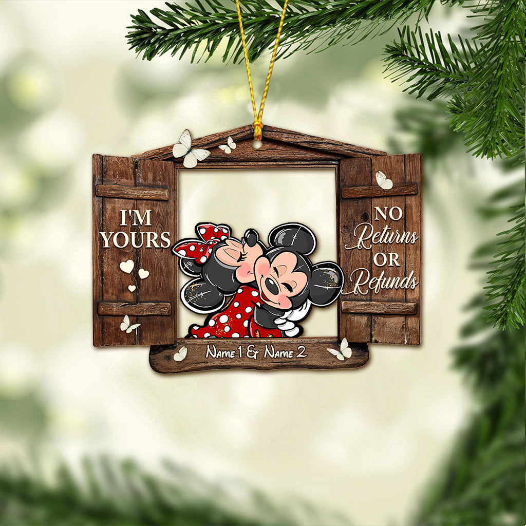Personalized Christmas Mouse Ornament Custom Name Gift Ornament GradoCreations