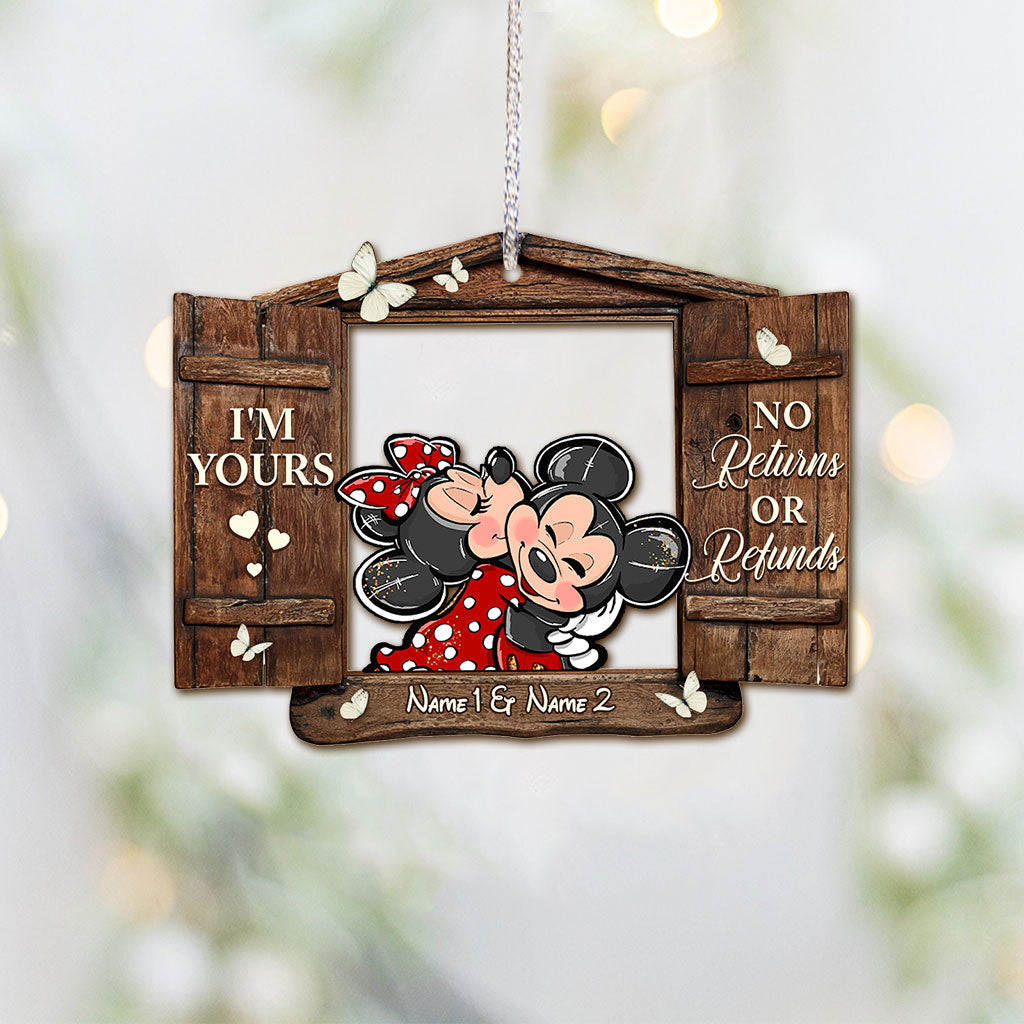 Personalized Christmas Mouse Ornament Custom Name Gift Ornament GradoCreations