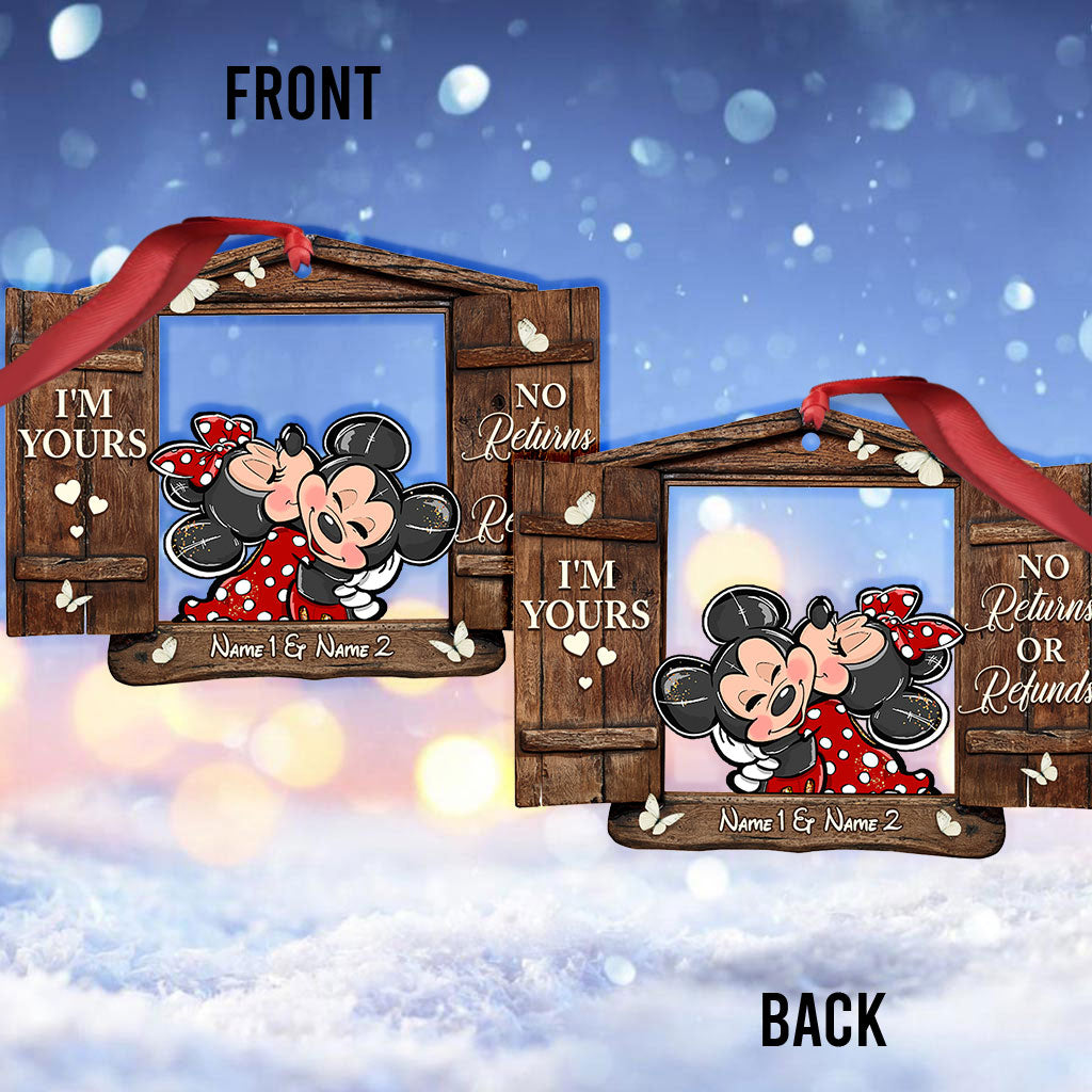 Personalized Christmas Mouse Ornament Custom Name Gift Ornament GradoCreations