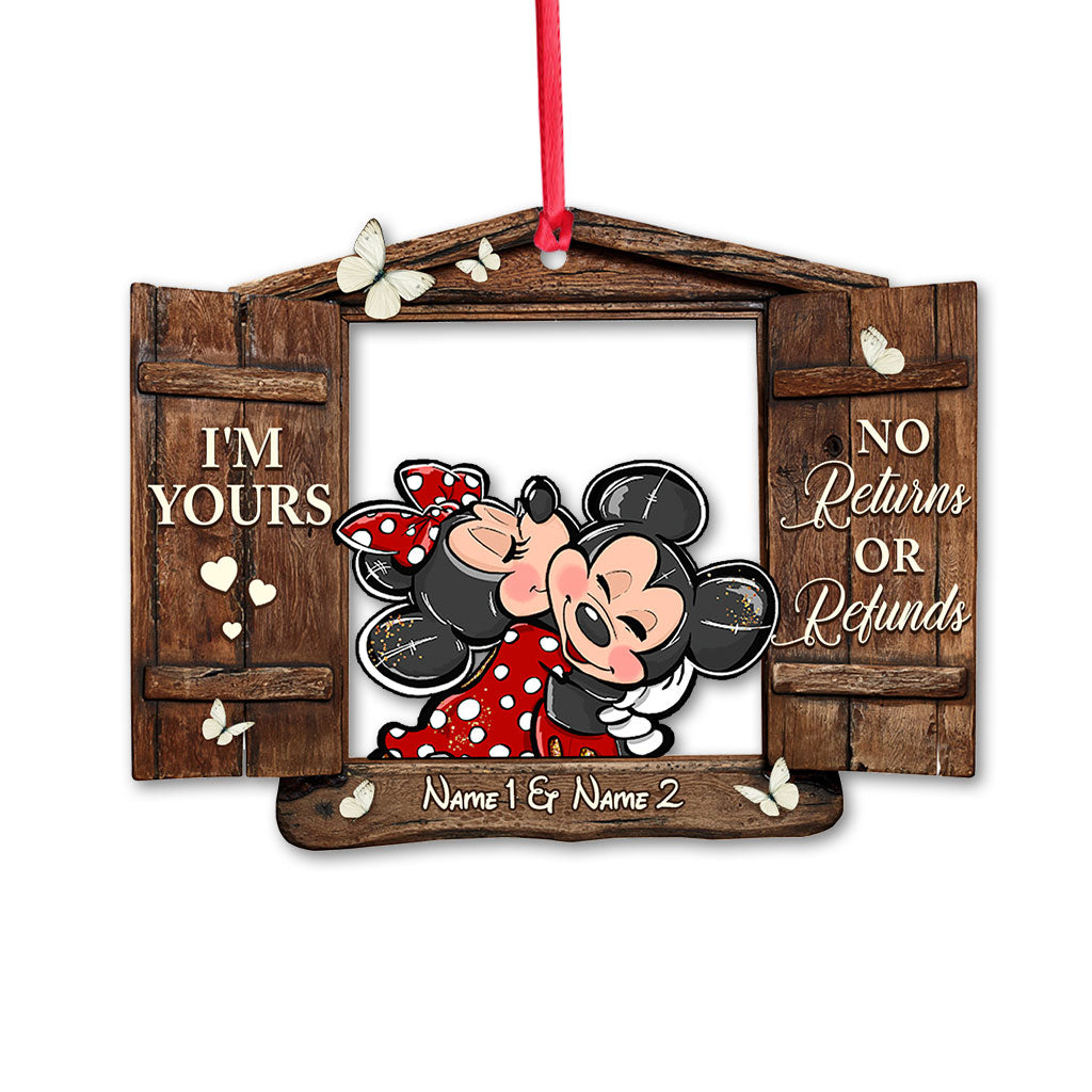 Personalized Christmas Mouse Ornament Custom Name Gift Ornament GradoCreations