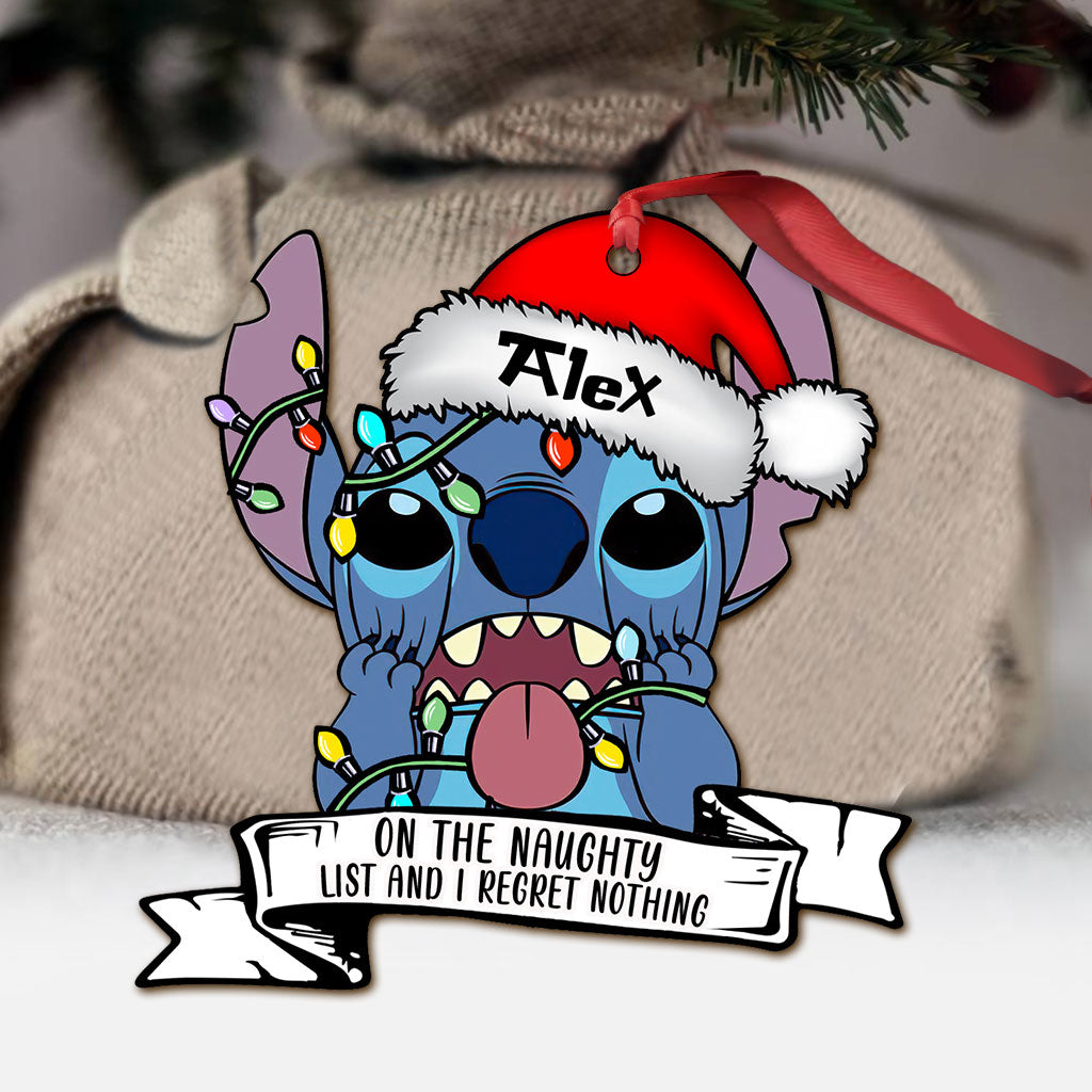 Personalized Christmas Ohana Ornament Custom Name Gift Ornament GradoCreations