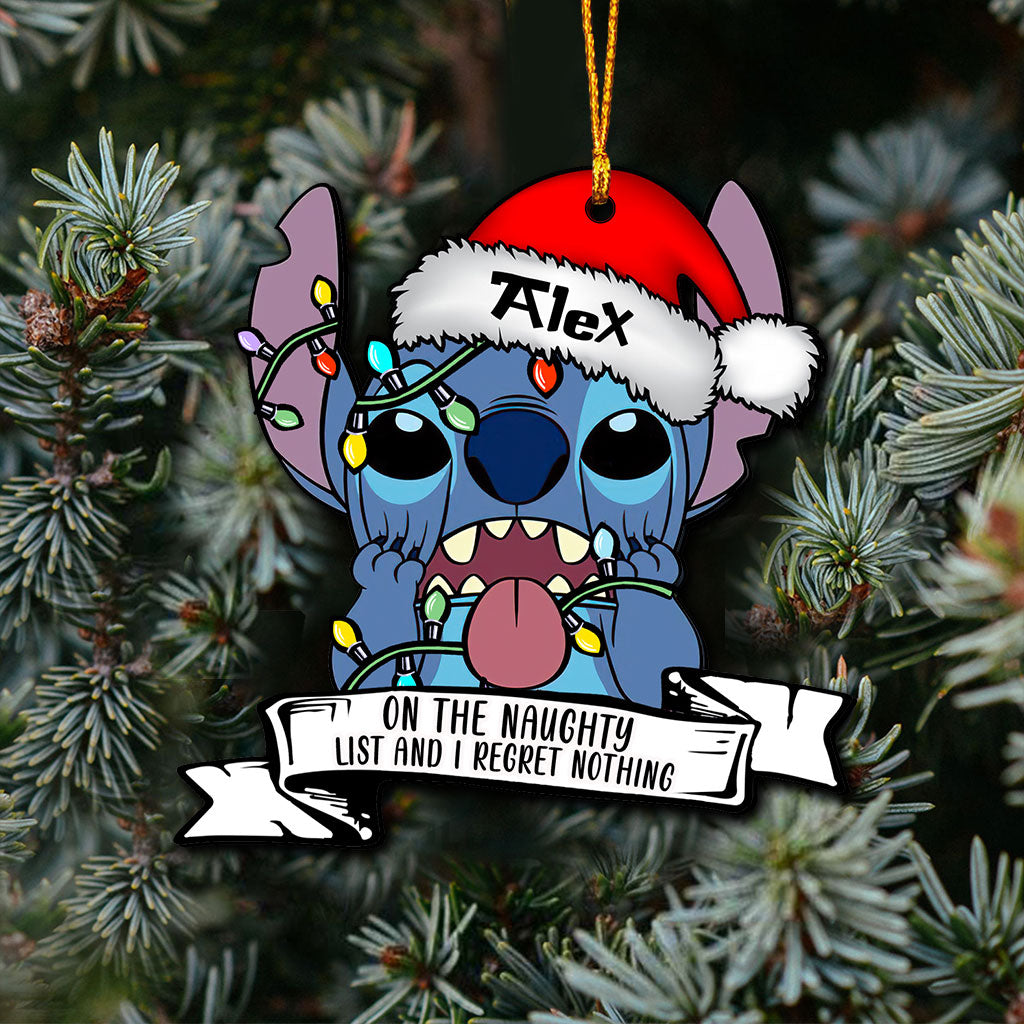 Personalized Christmas Ohana Ornament Custom Name Gift Ornament GradoCreations
