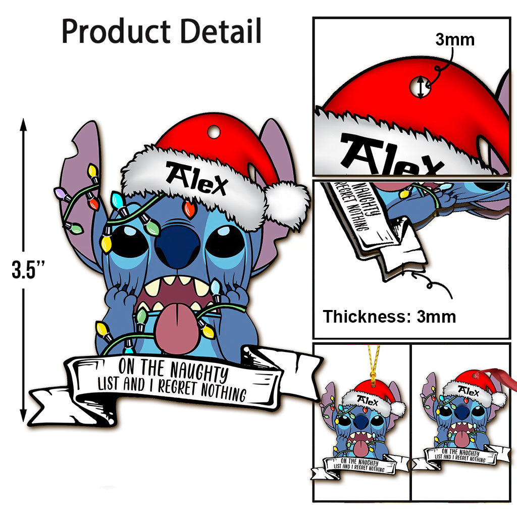 Personalized Christmas Ohana Ornament Custom Name Gift Ornament GradoCreations