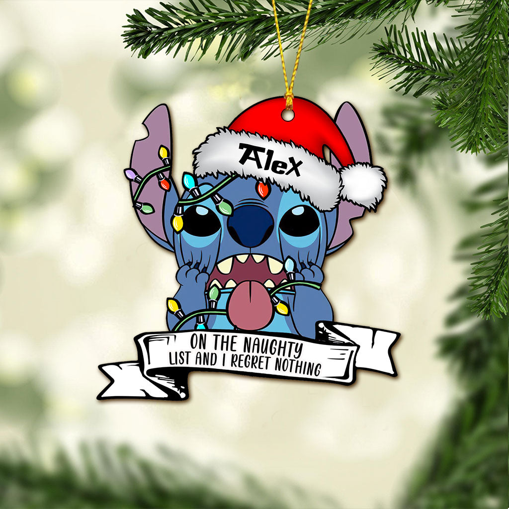 Personalized Christmas Ohana Ornament Custom Name Gift Ornament GradoCreations