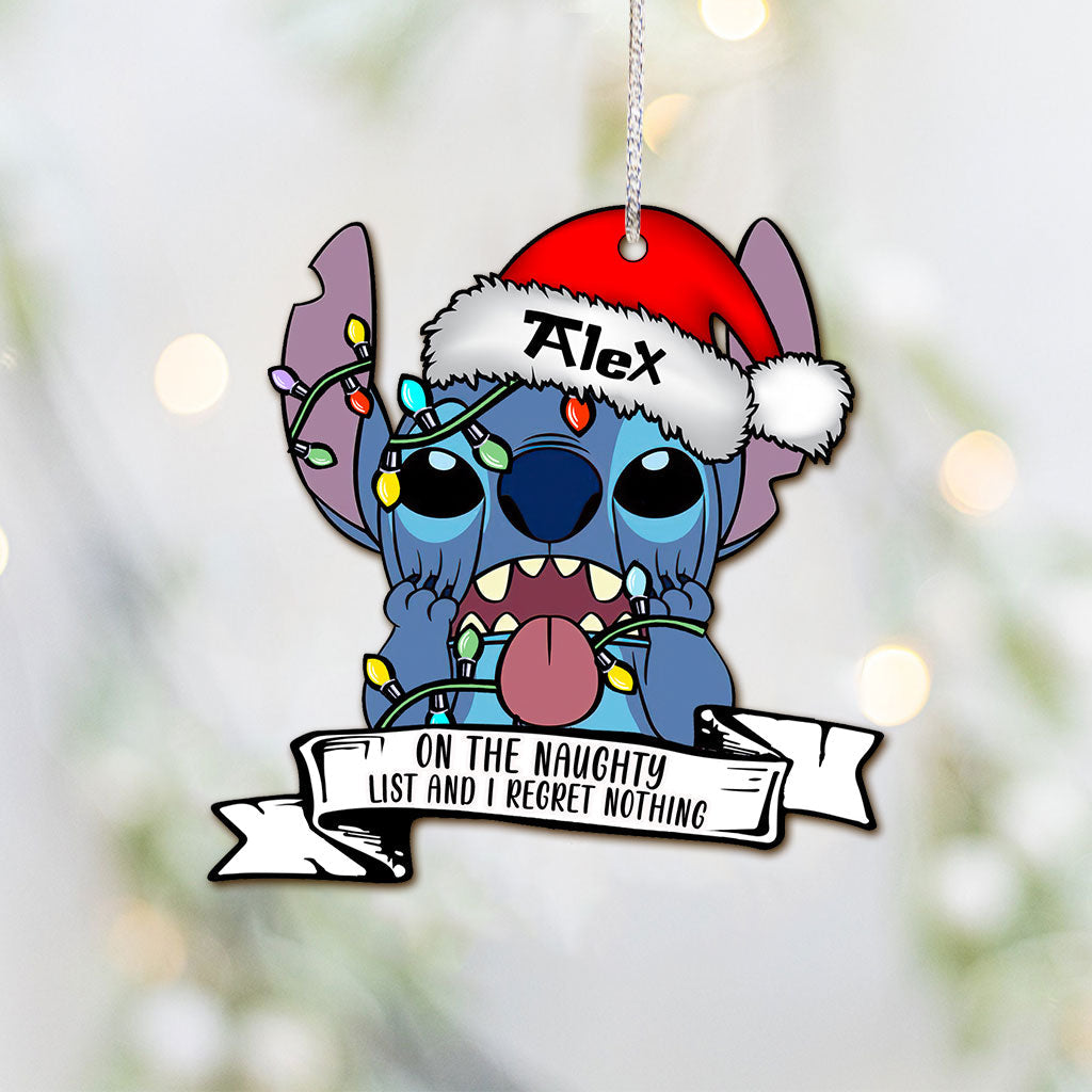 Personalized Christmas Ohana Ornament Custom Name Gift Ornament GradoCreations