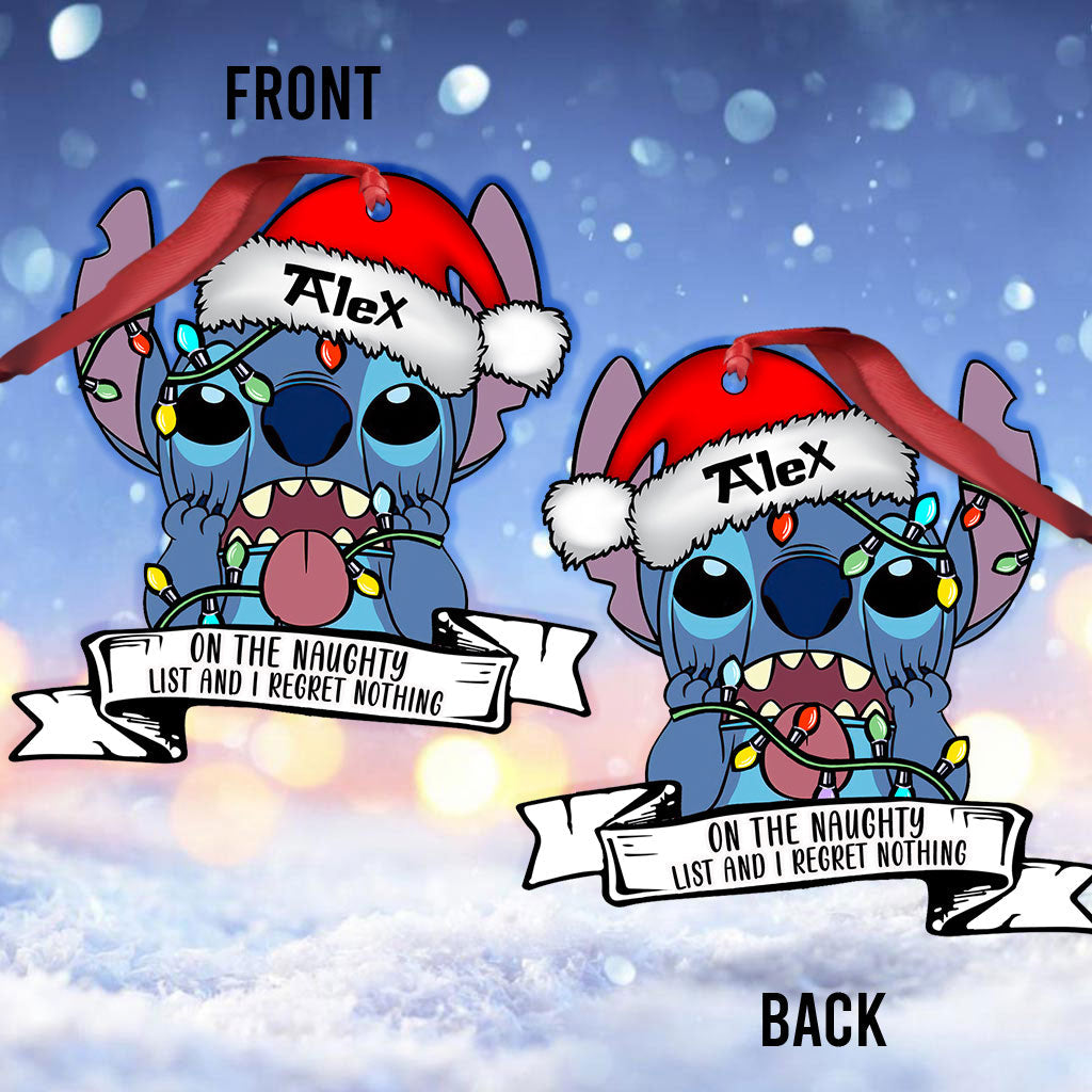 Personalized Christmas Ohana Ornament Custom Name Gift Ornament GradoCreations