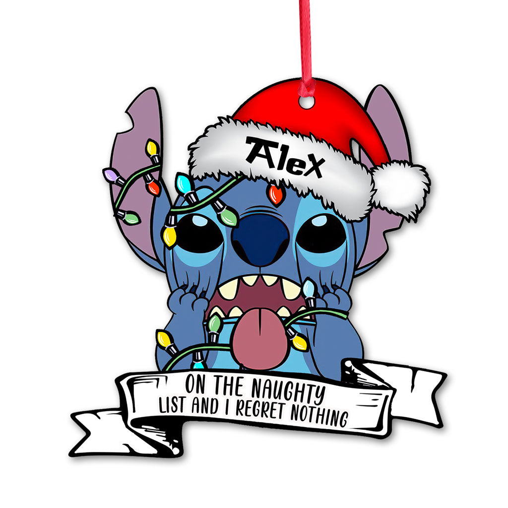 Personalized Christmas Ohana Ornament Custom Name Gift Ornament GradoCreations