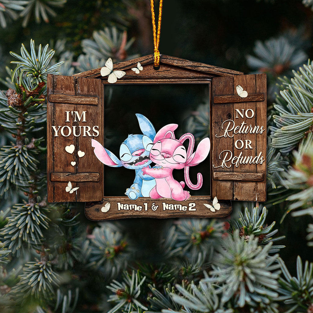 Personalized Christmas Ohana Ornament Custom Name Gift for Couples Ornament GradoCreations