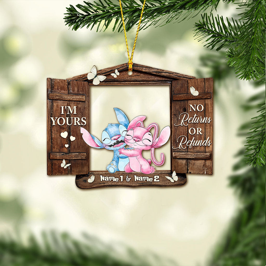 Personalized Christmas Ohana Ornament Custom Name Gift for Couples Ornament GradoCreations