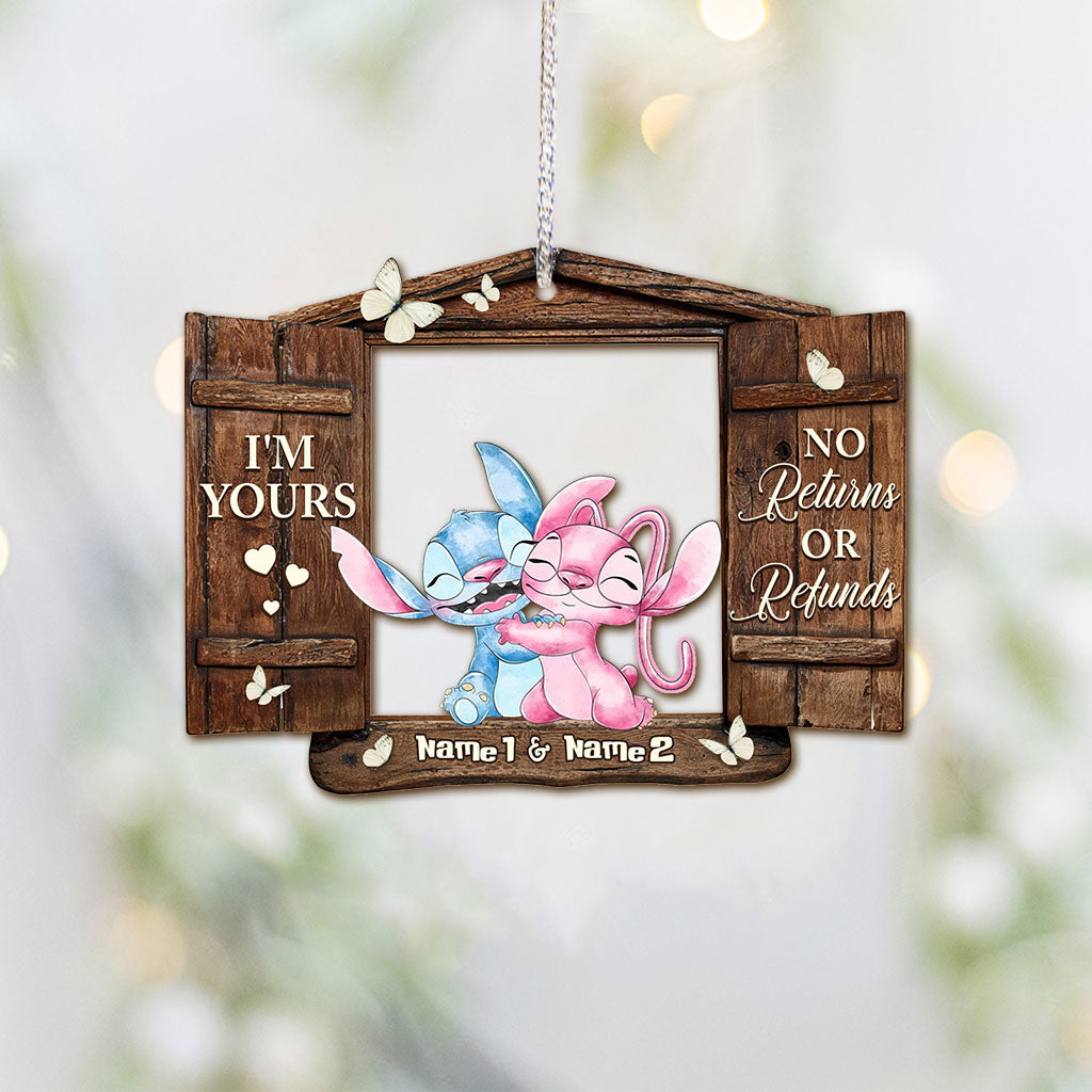 Personalized Christmas Ohana Ornament Custom Name Gift for Couples Ornament GradoCreations