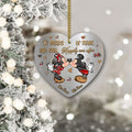 Personalized Christmas Mouse Heart Aluminium Ornament Gift Idea Aluminium Ornament GradoCreations