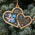 Personalized Layered Wood Ornament I'm Yours No Returns Gift for Couple Layered Wood Ornament GradoCreations
