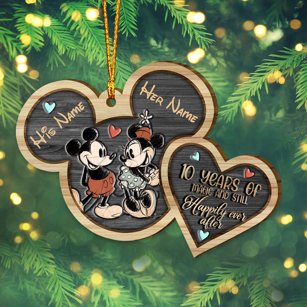 Personalized Mickey Mouse Christmas Ornament Custom Names Gift Ornament GradoCreations