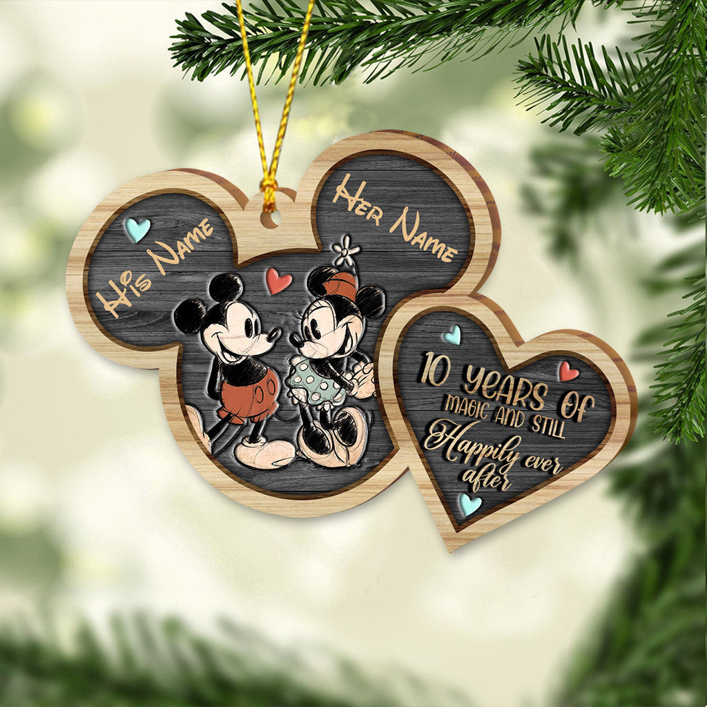 Personalized Mickey Mouse Christmas Ornament Custom Names Gift Ornament GradoCreations