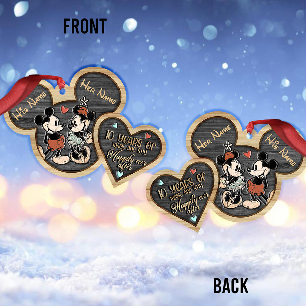 Personalized Mickey Mouse Christmas Ornament Custom Names Gift Ornament GradoCreations
