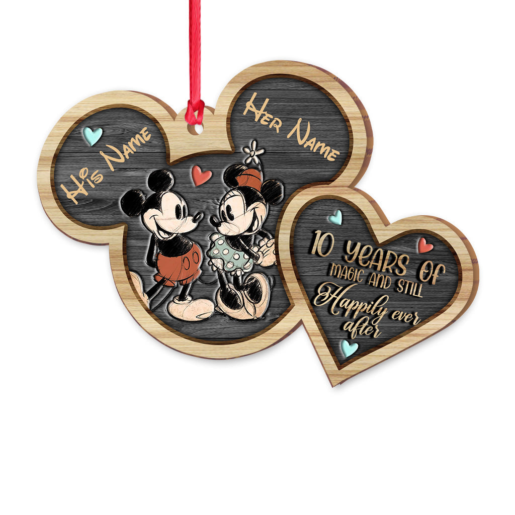 Personalized Mickey Mouse Christmas Ornament Custom Names Gift Ornament GradoCreations