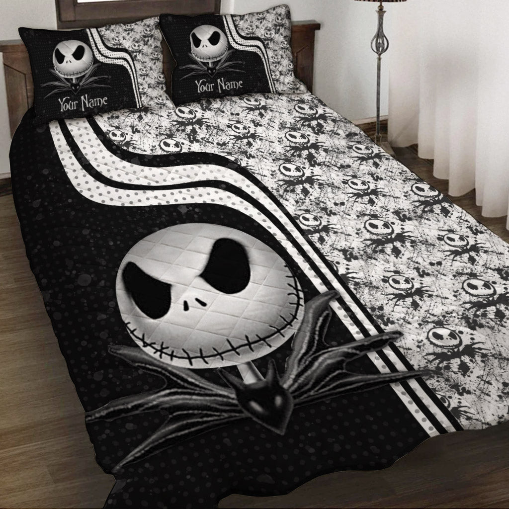 Personalized Halloween Quilt Set Custom Name Gift for Kids Quilt Set GradoCreations