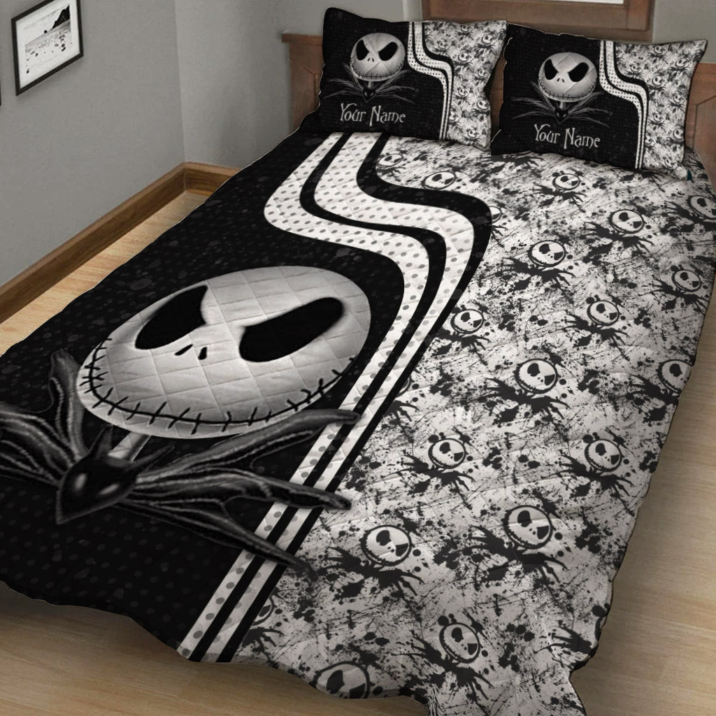 Personalized Halloween Quilt Set Custom Name Gift for Kids Quilt Set GradoCreations