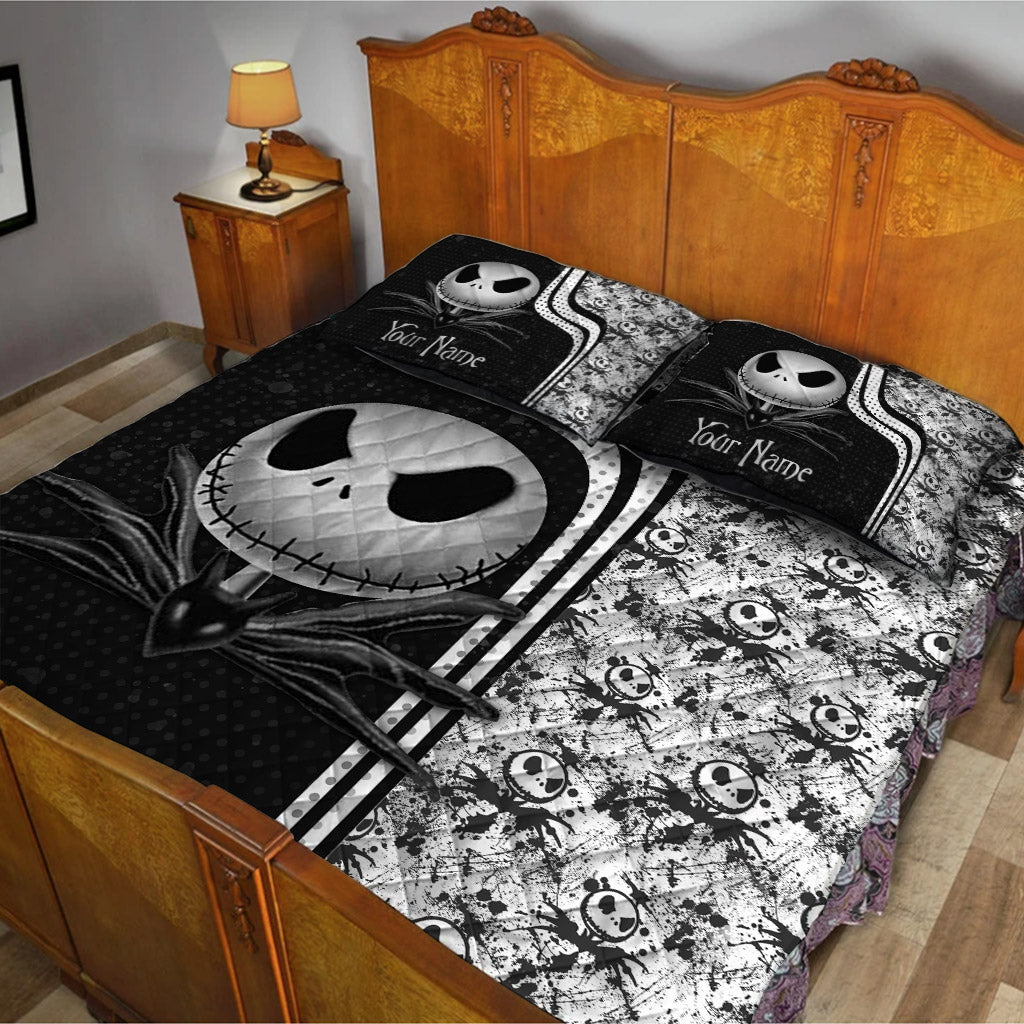 Personalized Halloween Quilt Set Custom Name Gift for Kids Quilt Set GradoCreations