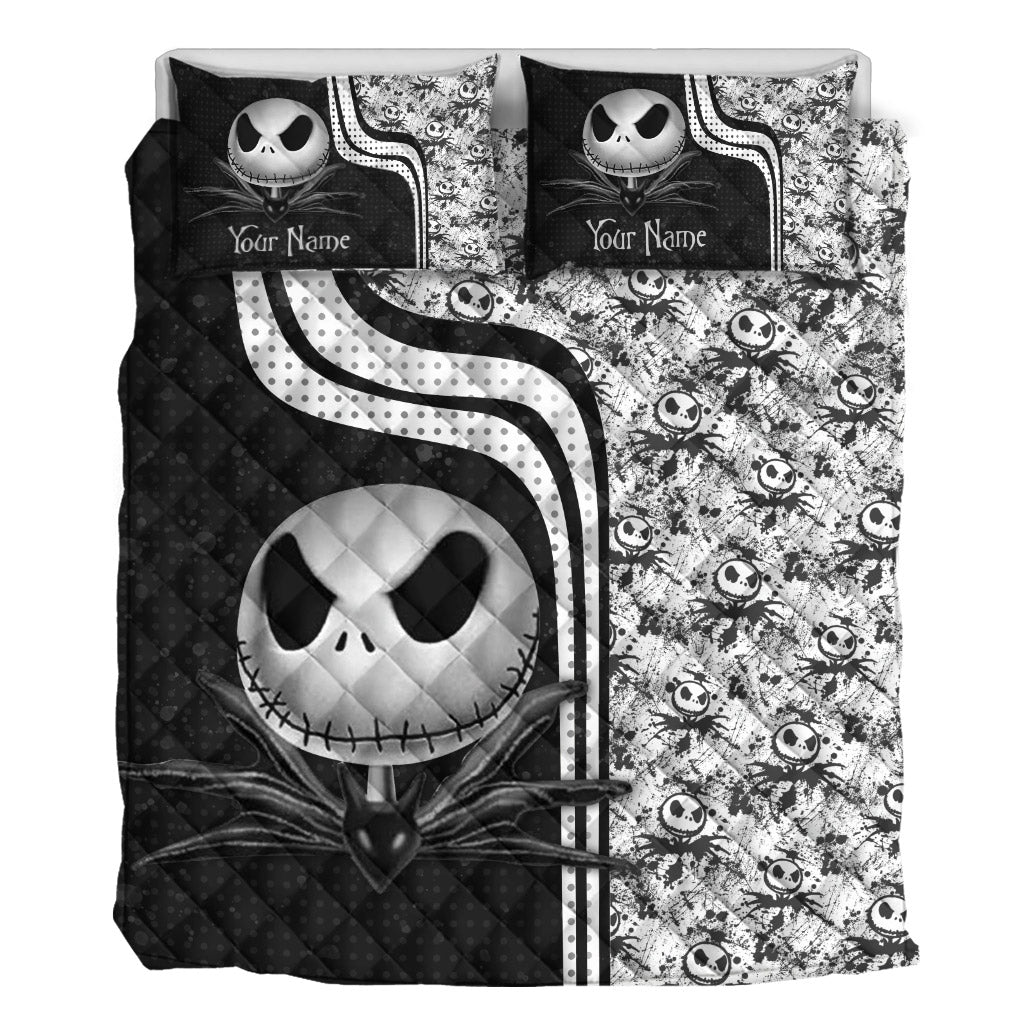 Personalized Halloween Quilt Set Custom Name Gift for Kids Quilt Set GradoCreations