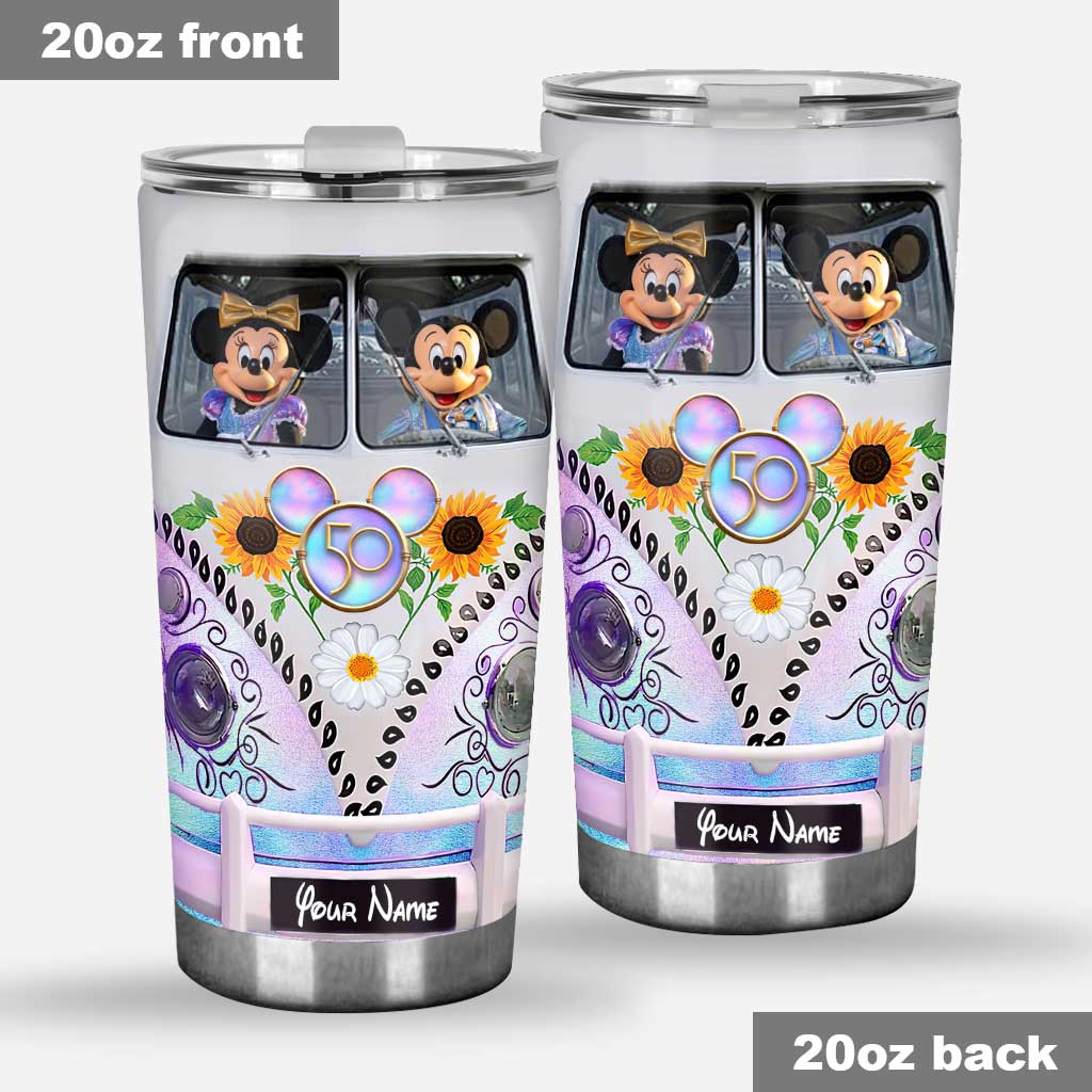 Personalized 50 Years Of Magic Mouse Tumbler Custom Name Gift Tumbler GradoCreations