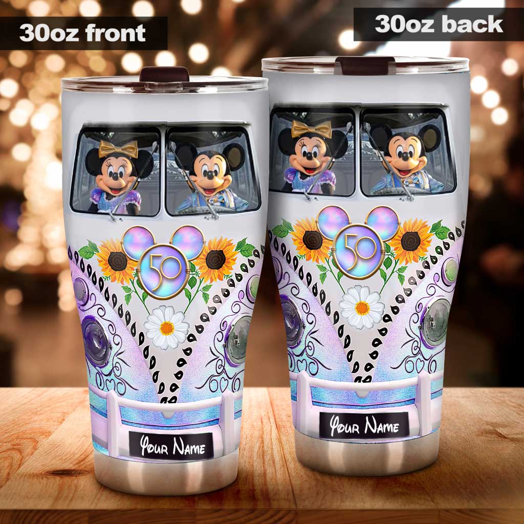 Personalized 50 Years Of Magic Mouse Tumbler Custom Name Gift Tumbler GradoCreations