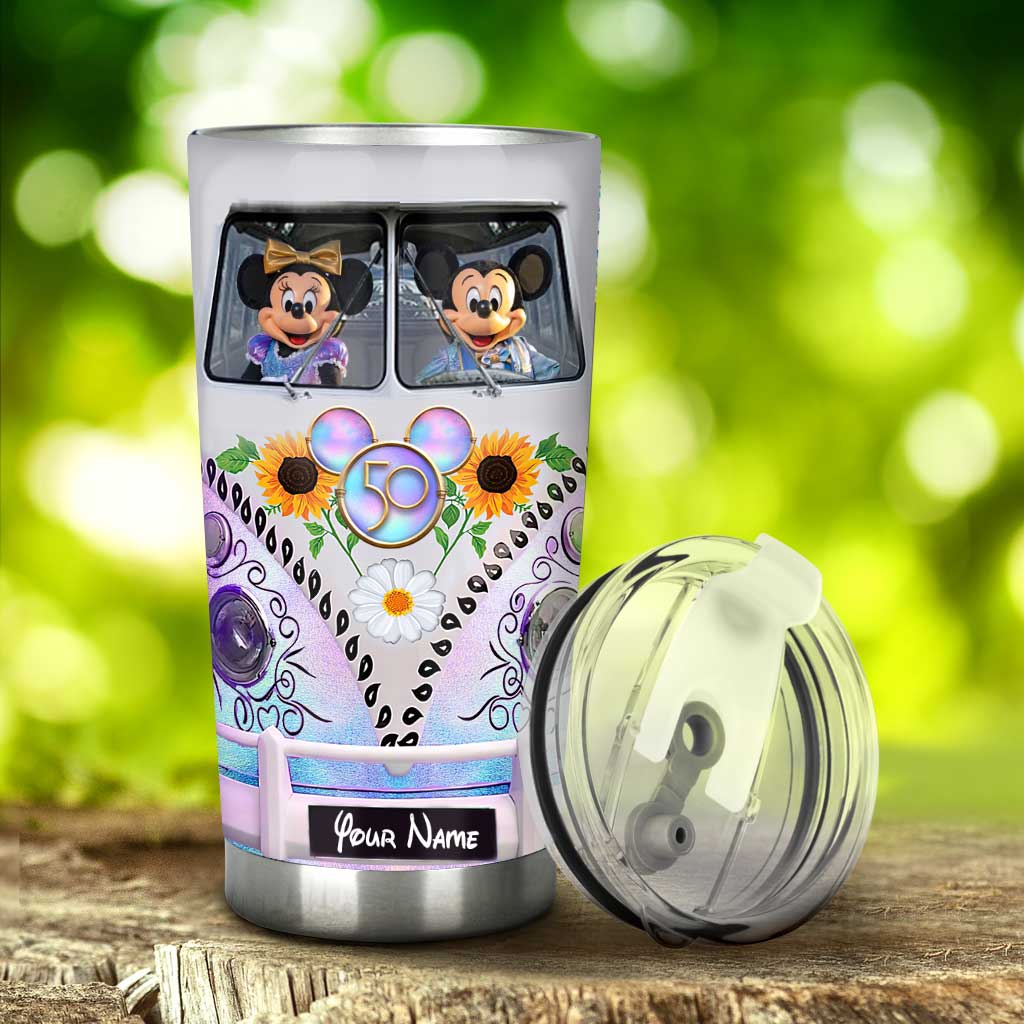Personalized 50 Years Of Magic Mouse Tumbler Custom Name Gift Tumbler GradoCreations