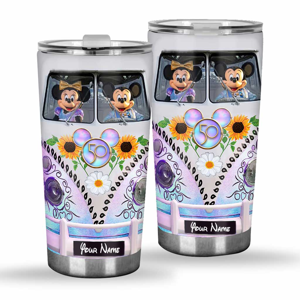 Personalized 50 Years Of Magic Mouse Tumbler Custom Name Gift Tumbler GradoCreations