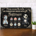 Personalized Nightmare Wood Sign Custom Names Unique Gift Rectangle Wood Sign GradoCreations