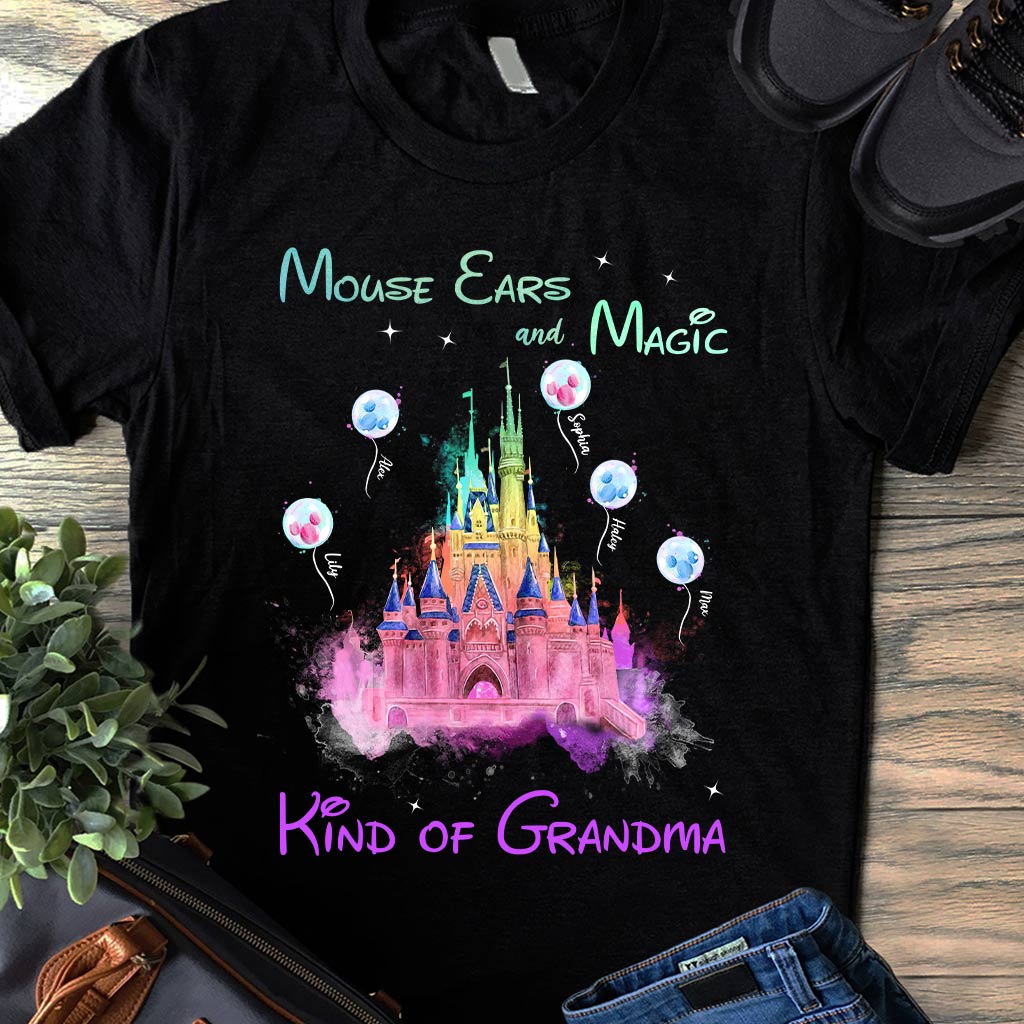 Personalized Mouse Ears T-Shirt for Grandma | Custom Magic Gift T-shirt & Hoodie GradoCreations