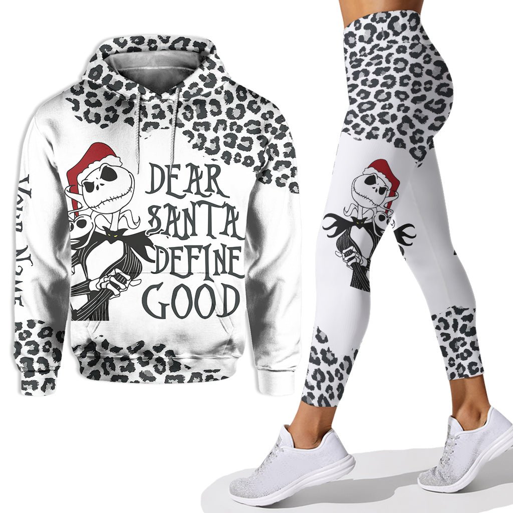 Personalized Christmas Hoodie and Leggings Set with Custom Name Hoodie & Leggings GradoCreations