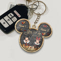 Custom Couple Keychain You & Me Mouse Shape Personalized Gift Keychain GradoCreations