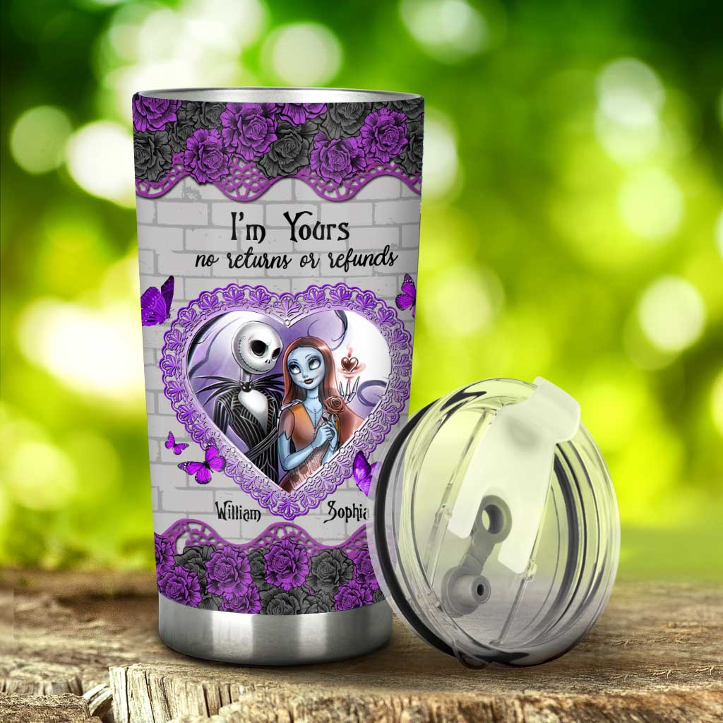 Personalized Couples Tumbler with Custom Names Unique Gift for Anniversary or Valentine's Day Tumbler GradoCreations