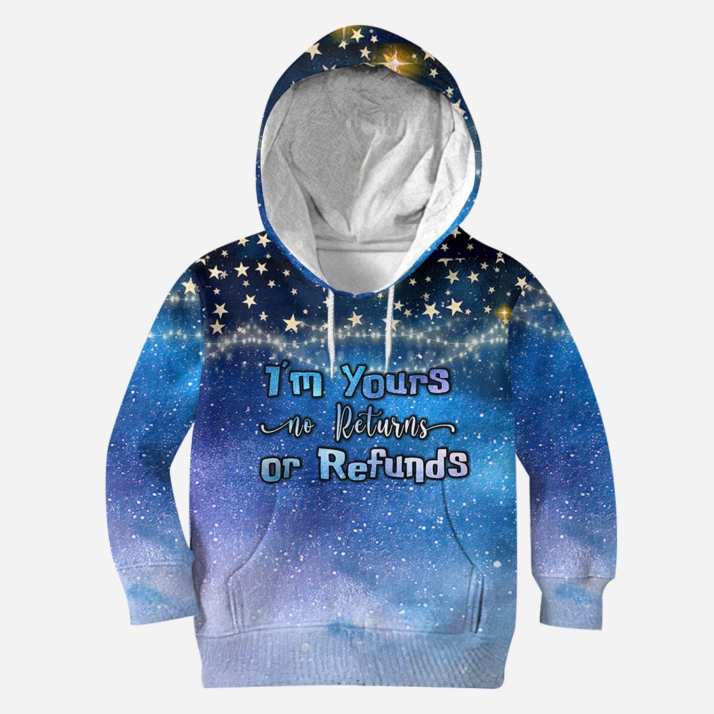 Personalized Couple Ohana Hoodie Galaxy Print Custom Names Gift All Over Shirt GradoCreations