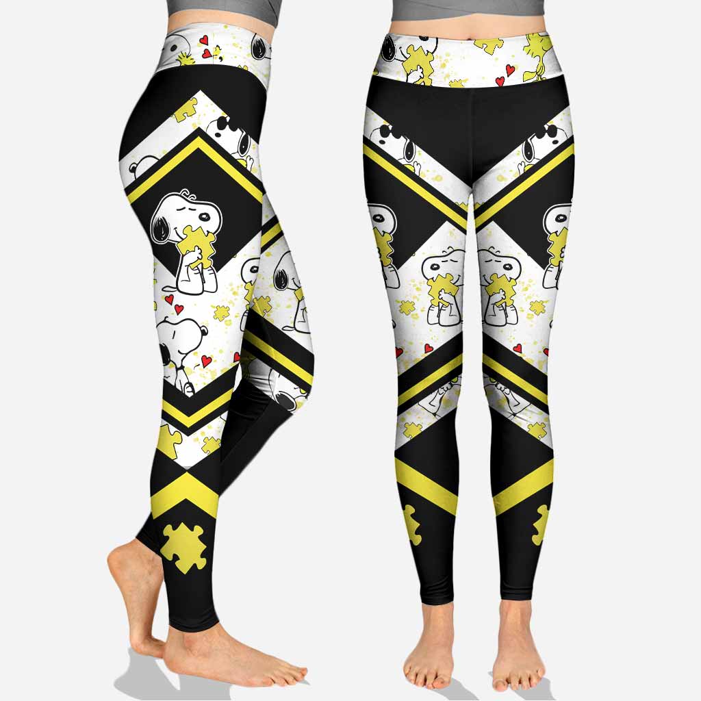 Personalized Autism Awareness Hoodie and Leggings Set for Kids Hoodie & Leggings GradoCreations