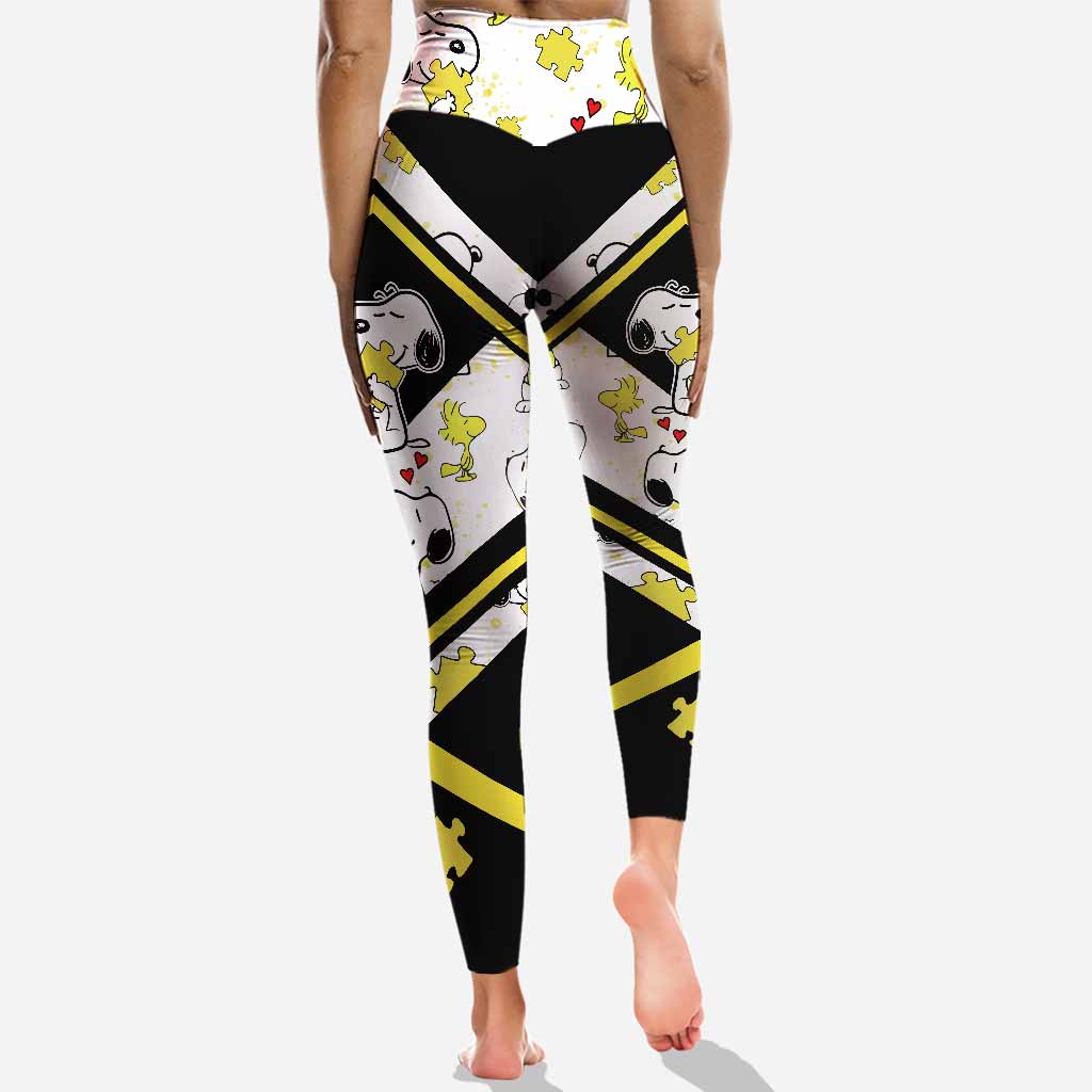 Personalized Autism Awareness Hoodie and Leggings Set for Kids Hoodie & Leggings GradoCreations