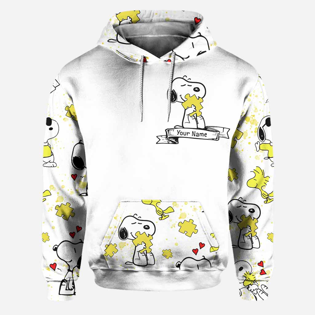 Personalized Autism Awareness Hoodie and Leggings Set for Kids Hoodie & Leggings GradoCreations