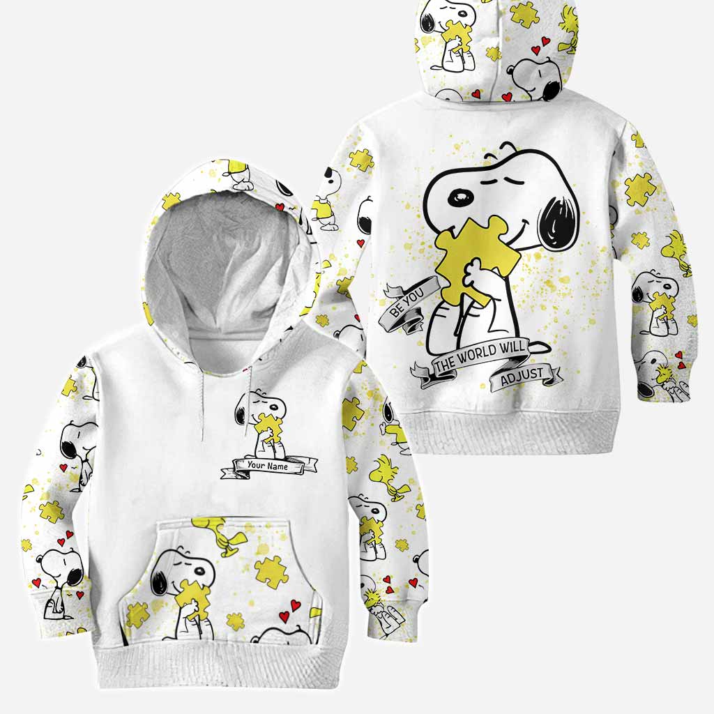 Personalized Autism Awareness Hoodie and Leggings Set for Kids Hoodie & Leggings GradoCreations