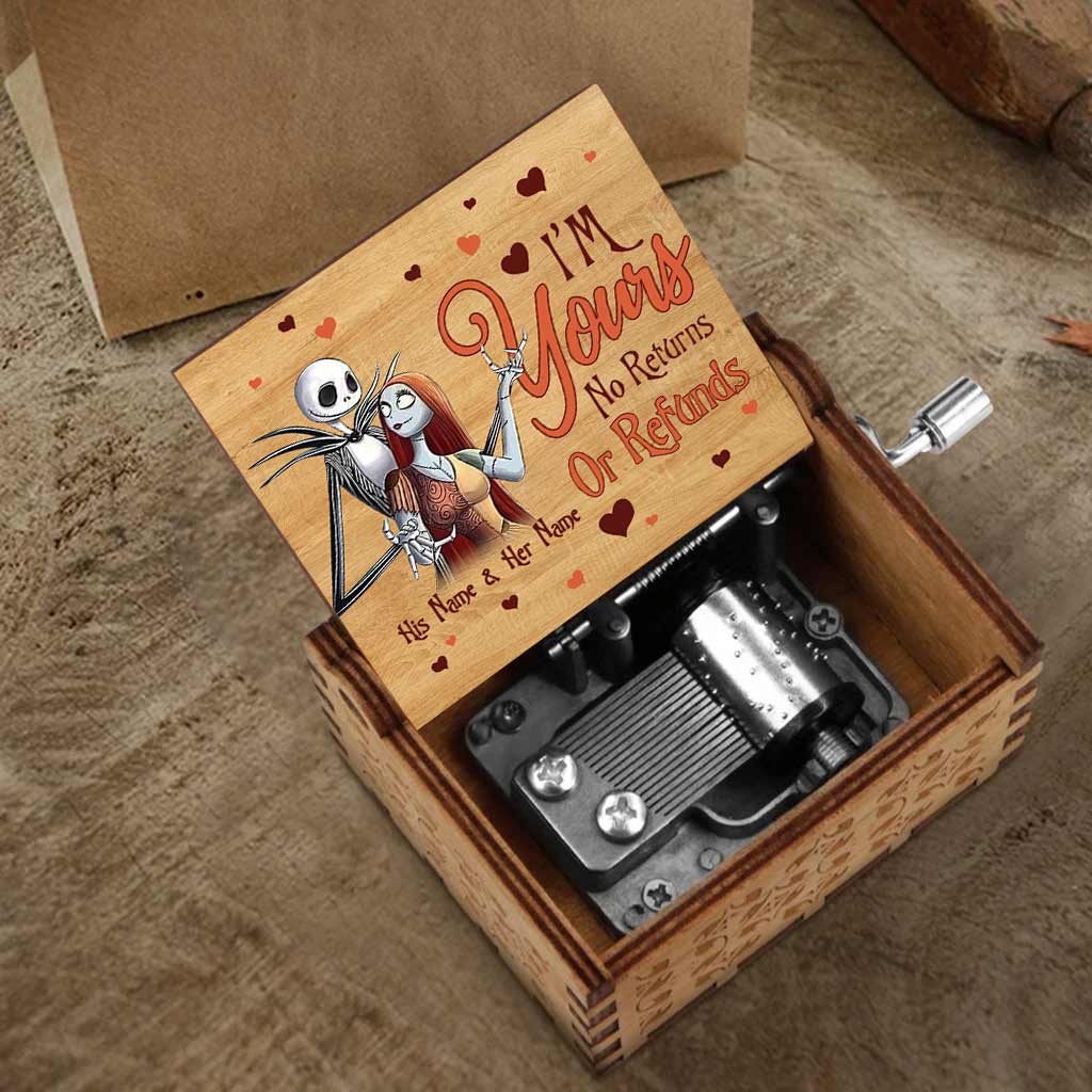 Personalized Hand Crank Music Box Custom Name Gift for Couples Hand Crank Music Box GradoCreations