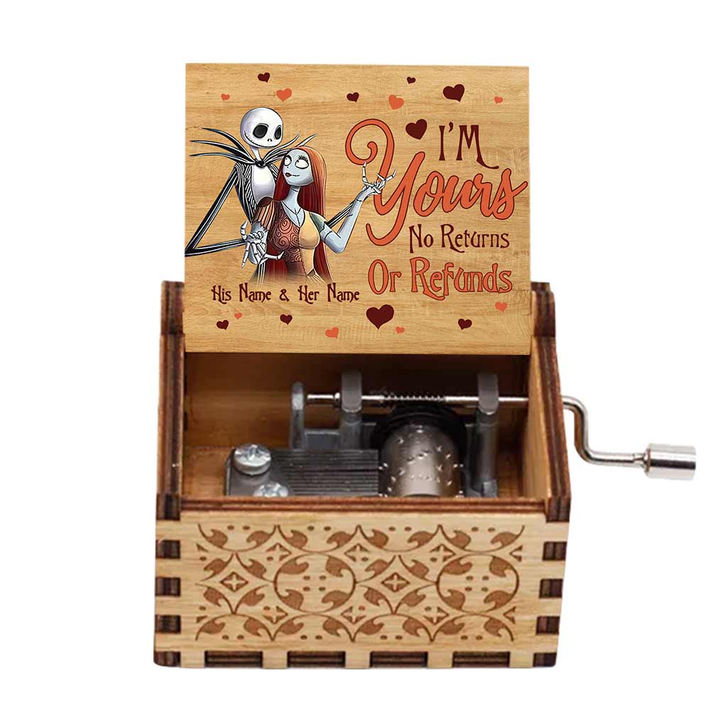 Personalized Hand Crank Music Box Custom Name Gift for Couples Hand Crank Music Box GradoCreations